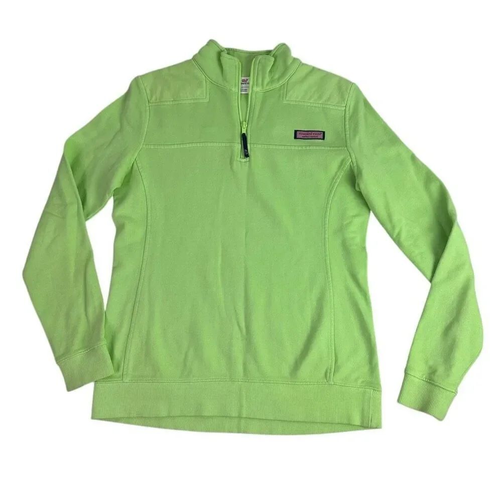 Vineyard Vine Womens XS Vibrant Lime Shep Shirt